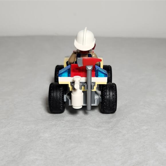 Lego City Firefighter With Vehicle & Helicopter Pilot Set 60248 Built Pre-owned - Picture 3 of 9